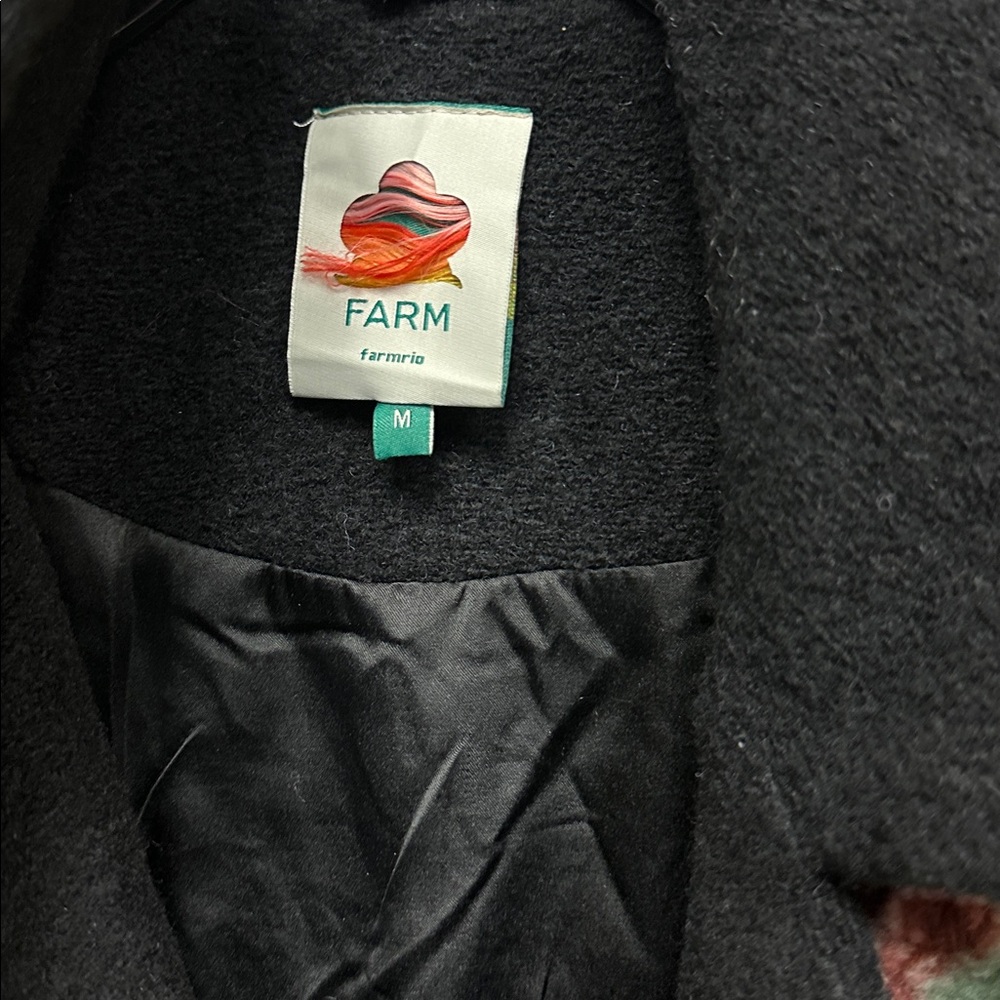 FARM Rio Marvelous Garden Embroidered Floral
Fleece Coat Size Medium - Picture 8 of 8